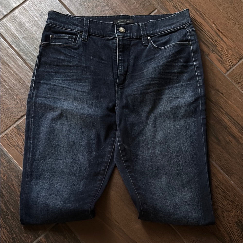 Ann Taylor Blue Skinny Pants